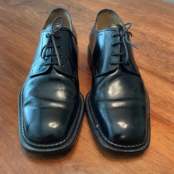 NIB a. testoni Buckle Navy Leathe Oxfords Size 7.5 Mens a.testoni M Upper Leather Dress Shoes for Men for sale | eBay main image 4